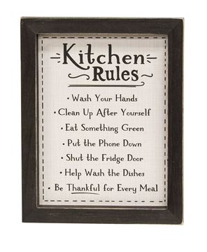 Picture of Kitchen Rules Frame