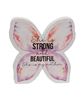 Picture of She Is Strong and Beautiful Wooden Butterfly Sitter