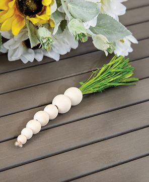 Picture of Natural Wooden Beaded Carrot