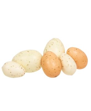 Picture of Natural Speckled Eggs in Bag, 6/Set