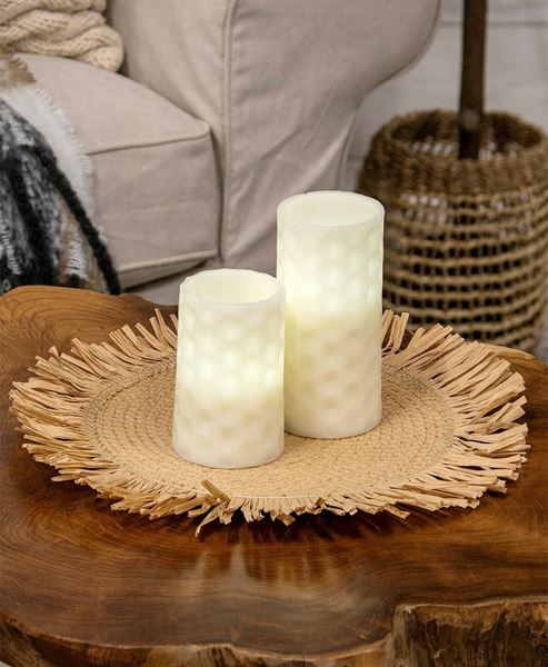 Picture of Natural Jute & Dried Grass Candle Mat - 14"
