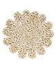 Picture of Corn Husk Flower Shape Candle Mat - 8"