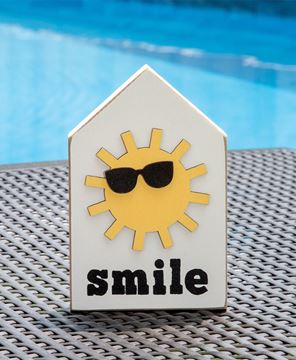 Picture of Smile Sunshine with Sunglasses Block Sitter