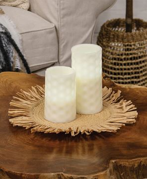Picture of Natural Jute & Dried Grass Candle Mat, Medium