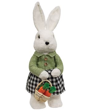 Picture of Mrs. Gingham Fabric Bunny Doll