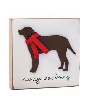 Picture of Merry Woofmas Dog Block