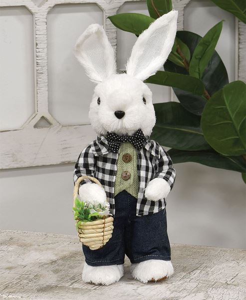Picture of Mr. Gingham Fabric Bunny Doll