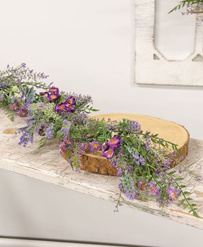 Picture of Lilac & Lavender Blossoms Garland