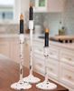Picture of Distressed White Candle Holder, 11.75"