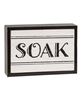 Picture of Black & White Bath Words Box Sign, 3/Set