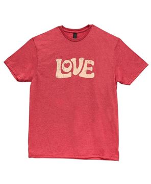 Picture of Vintage Love T-Shirt, Heather Red XXL
