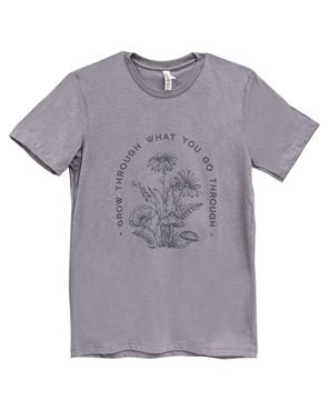 Picture of Grow Through What You Go Through T-Shirt, Heather Storm XXL