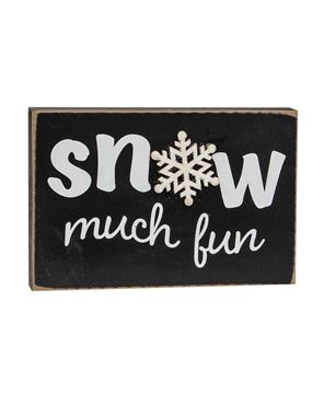 Picture of Snow Much Fun Wooden Block