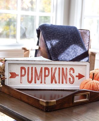 Picture of Pumpkins Arrow Rustic Metal Sign