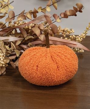 Picture of Stuffed Orange Chenille Pumpkin, 4.5"