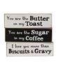 Picture of I Love You More Than Biscuits & Gravy Thin Mini Block, 3/Set