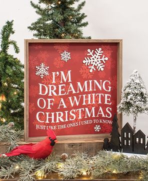 Picture of Dreaming of a White Christmas Snowflakes Frame