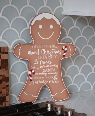 Picture of Best Thing About Christmas Hanging Gingerbread Sign