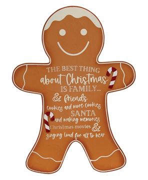 Picture of Best Thing About Christmas Hanging Gingerbread Sign