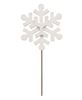 Picture of Glittered Layered Wooden Snowflake Planter Stake Topper, 11"