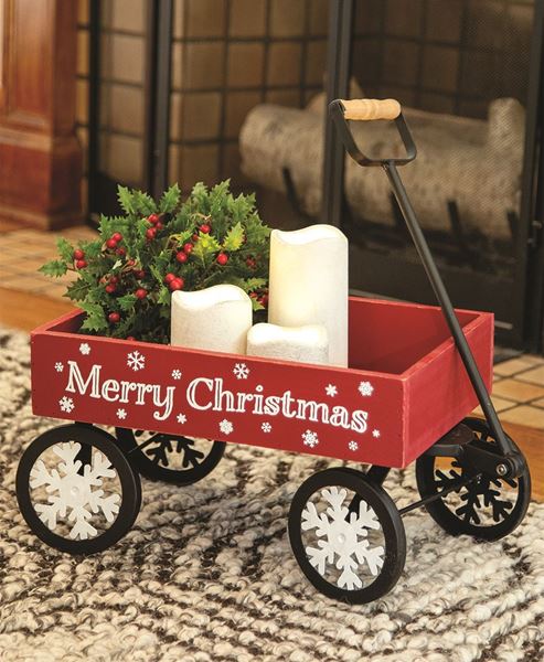 Picture of Merry Christmas Red Wagon