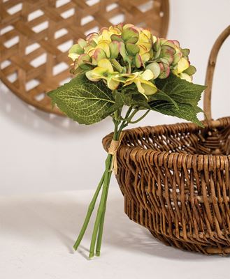 Picture of Green & Pink Hydrangea Bouquet, 11.5"