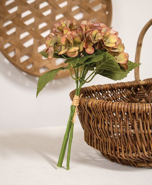 Picture of Dusty Mauve Hydrangea Bouquet, 11.5"