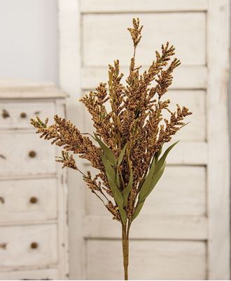 Picture of Fall Grass & Heather Bush, 24", Mustard