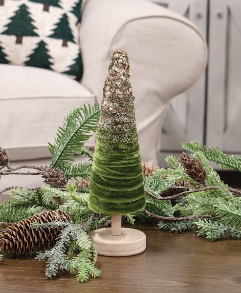 Picture of Sparkle Velvet Christmas Tree, 9.75"H