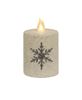 Picture of Glitter Snowflake Timer Pillar, 2"x 3"