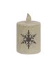 Picture of Glitter Snowflake Timer Pillar, 2"x 3"