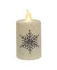 Picture of Glitter Snowflake Timer Pillar, 2.5" x 3"