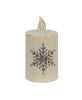 Picture of Glitter Snowflake Timer Pillar, 2.5" x 3"