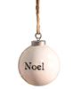 Picture of Noel White Ceramic Ornament