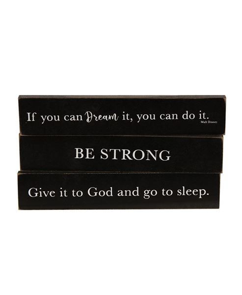 Picture of Be Strong Wooden Block, 3/Set