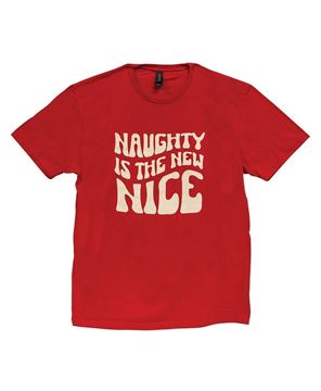 Picture of Naughty Is the New Nice T-Shirt - Cherry Red