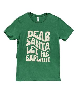 Picture of Dear Santa Let Me Explain T-Shirt - Heather Grass Green