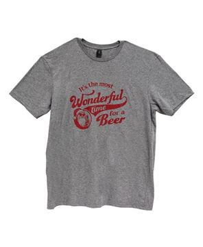 Picture of Most Wonderful Time For A Beer T-Shirt - Heather Gray
