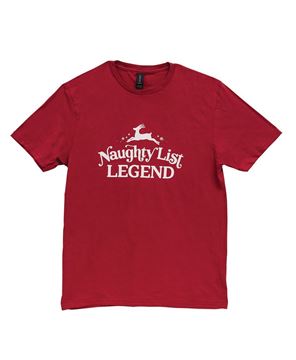 Picture of Naughty List Legend T-Shirt - Cardinal Red