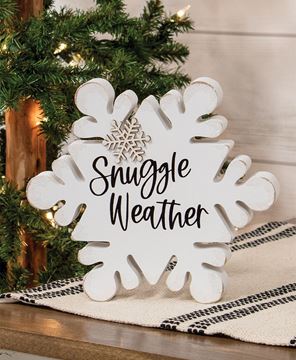 Picture of Snuggle Weather Chunky Snowflake Sitter