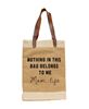 Picture of Mom Life Jute Tote