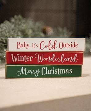 Picture of Baby It's Cold Outside Mini Stick, 3/Set