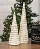 Picture of Diamond Wrapped Ivory Jute Cone Tree, 14"