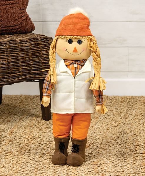 Picture of Cozy Standing Raggedy Scarecrow Girl