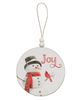 Picture of Winter Word Snowman Round Beaded Ornament, 3/Set