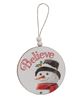 Picture of Winter Word Snowman Round Beaded Ornament, 3/Set