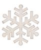 Picture of Wooden Glitter Snowflake Ornament, 6.5", 2/Set