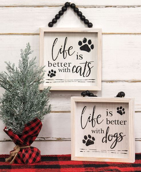 Picture of Life Is Better With Cats Beaded Sign