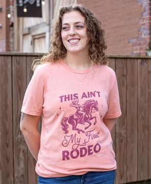 Picture of This Ain’t My First Rodeo T-Shirt, Heather Sunset