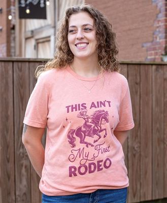 Picture of This Ain’t My First Rodeo T-Shirt, Heather Sunset